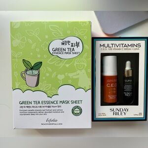 Sunday Riley vitamin c + Green Tea Essence Mask Sheet